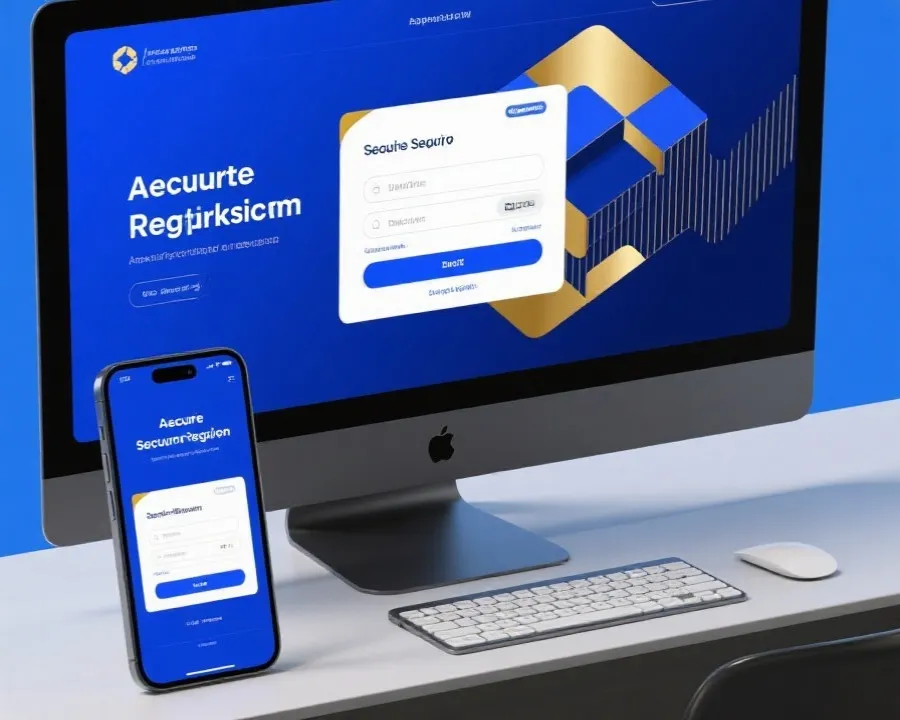 极速注册页面示意图